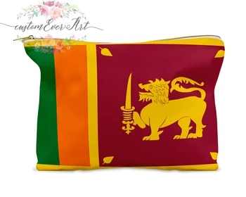 Šri Lanka kosmetikos krepšys asmeninį makiažas maišelį mažoms kosmetikos maišą, tualetinių reikmenų krepšys užtrauktukas maišelis bridesmaid dovana