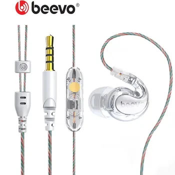 Beevo In-ear Sportas Veikia Ausines, TruBass Stereo HI-RES Ausinės Metalo 3.5 mm Plug Ausinių su Mikrofonu & Nuotolinio Mp3