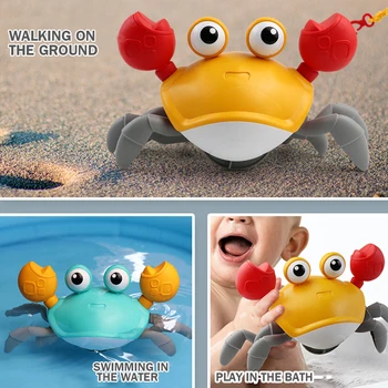 3WBOX Kūdikių Vonios Žaislai modeliavimas didelis krabų Prisukamas žaislas pavadėlio paplūdimio žaislai, Baseinas, Vonia Žaisti Vandens Mokymosi Vaikščioti Žaidimas