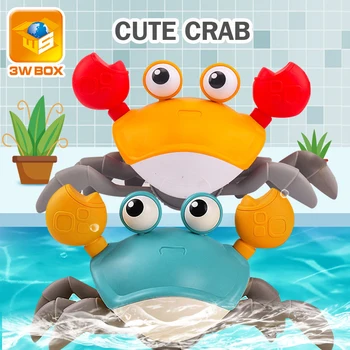 3WBOX Kūdikių Vonios Žaislai modeliavimas didelis krabų Prisukamas žaislas pavadėlio paplūdimio žaislai, Baseinas, Vonia Žaisti Vandens Mokymosi Vaikščioti Žaidimas