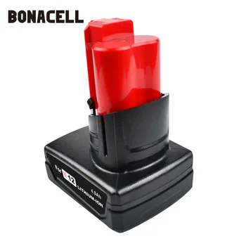 Bonacell 6000mAh 12V Maitinimo RechargeableTool Li-ion Baterija Milwaukee M12 C12 WS M12 IR Li-ion Batt Pakeitimo