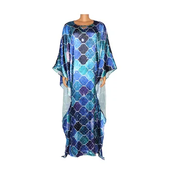 Afrikos Suknelės Moterims, Ilgas, Maxi Suknelė 2020 Nemokamai Dydis Atspausdinta Kaftan Šilko Suknelė Mados Kaftan Moterų Suknelė Afrikos Drabužiai