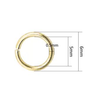 Atidaryti Vieną Kilpą Žiedas Stiprus 6mm Nerūdijančio Plieno Šuolis Žiedai Conectors Papuošalai Išvados dėl Choker Apyrankės, Karoliai Grandinės
