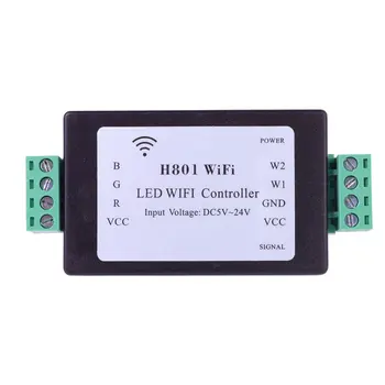 H801 RGBW WiFi LED Valdiklis RGBW Led Juostelės Žibintai, DC5-24V Įvesties 4 Kanalų X 4a Išėjimo LED Valdiklis