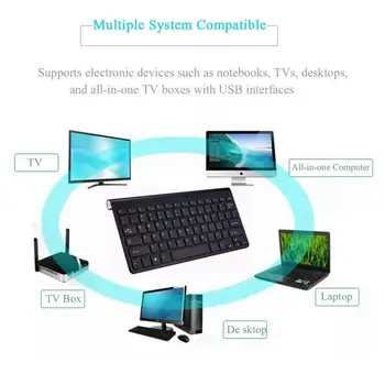 Belaidė Mini Klaviatūra Ir Pelė Plonas 2.4 GHz Su Numerį Touchpad Skaičių Klaviatūra, Skirta 