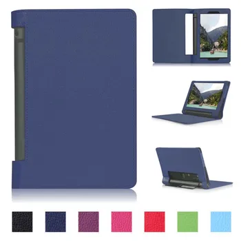 Ultra Slim Litchi Grūdų Folio Stand Odos Padengti Magnetinio Smart Miego Pabusti Atveju Lenovo JOGOS Tab3 850F YT3 850F/M/L Tabletės
