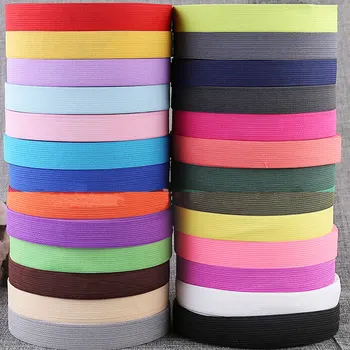 10 metrų 20mm spalvinga strech dekoratyvinės juostos nailono elastingas dirželis juostos, siuvimo juostelės 8 spalva