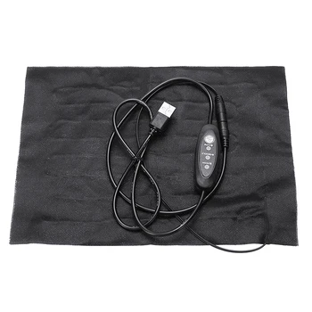 Reguliuojamas Temperatūros Elektros Šildymo Pagalvėlės USB 5V 17*24cm Skalbti Šildymo Drabužių Žiemos Atšilimo Produktus