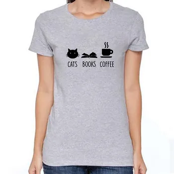 2019 Mados Moterų Plius Dydžio Katė Spausdinti Tees marškinėlius trumpomis Rankovėmis Priežastinis marškinėliai Moterims Drabužių