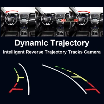 Koorinwoo Belaidžio Europos Licencijos Dinaminis Trajektorija, vaizdo Kamera Galinio vaizdo IR Naktinis Matymas su 7 Colių Automobilių Stebėti Veidrodis Bluetooth