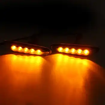 Pora Posūkio Signalo Lemputė LED Šoniniai Gabaritiniai Ruožtu Indikatorius, Indikatorių Žibintas posūkio Žibintas BMW E90 E91 E92 E46 E60 E81 E82 E83 E88 E87