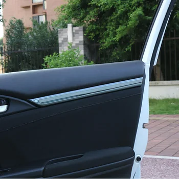 Automobilio salono durų apdailos dekoratyviniai ryškios juostelės apdaila lipdukas Honda CIVIC. 2016 m. 2017 m. 2018 m. 2019 m. 2020 Reikmenys, automobilių stilius