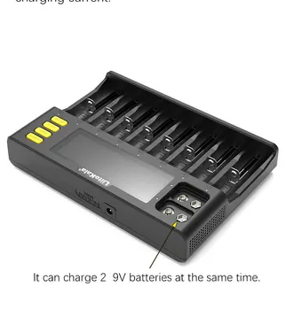 LiitoKala Lii-S8 Baterijos Įkroviklio 3.7 V 18650 Li-ion 1.2 V AA NiMH 3.2 V Li-FePO4 + Lii-48S 21700 4800mAh Įkraunamas baterijas