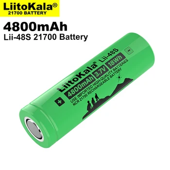 LiitoKala Lii-S8 Baterijos Įkroviklio 3.7 V 18650 Li-ion 1.2 V AA NiMH 3.2 V Li-FePO4 + Lii-48S 21700 4800mAh Įkraunamas baterijas