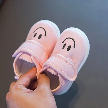 2020 m. Rudenį, Pavasarį Drobės Vaikiška Avalynė Kūdikių Mergaitės Berniukai Bamblys Laisvalaikio Sneaker neslidus Kvėpuojantis Minkštas Vaikas Anti-susidūrimo Batai
