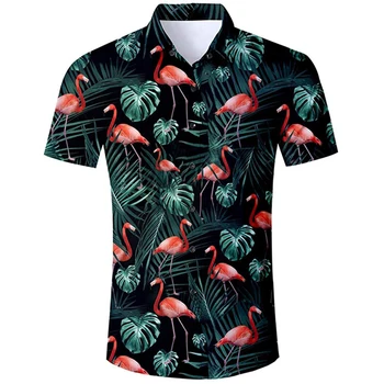 Ananasų Spausdinti Fashion Beach Havajų Marškinėliai Vyrams 2020 Atsitiktinis Atogrąžų 