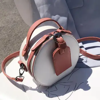 Kontrastas spalvos Mini Turas Nešti maišą 2020 metų Vasaros Nauji Aukštos kokybės Odos Moterų Dizaineris Rankinės Kelionės Petį Krepšys