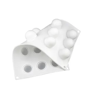 15 Ertmių Apvalus Kamuolys Formos Mini Trumai Pelėsių 3D Silikono Non-Stick Tortas Dekoravimo Priemonė Desertiniai Blynai