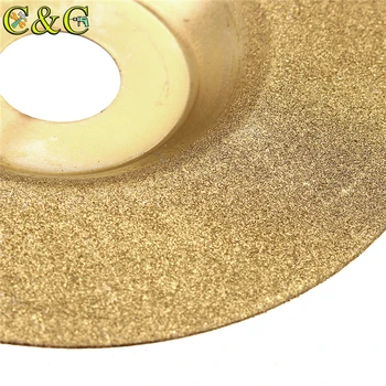 Naujas 4inch Stiklo Keramikos Granito Gold Diamond Pjūklo Ašmenų Diskas, Pjovimo, Šlifavimo Rato Kampinis Šlifuoklis 100x16mm