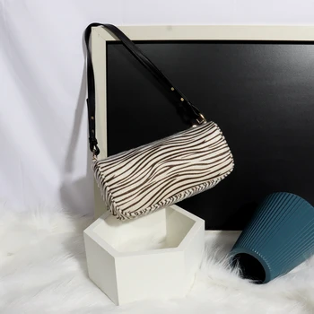 Nišą Dizaino Krepšys Moterų 2020 M. Naujų Korėjos Aikštėje Zebra Modelis Vienos Pečių Pažasties Pack Mados Telefono Pakuotė D377