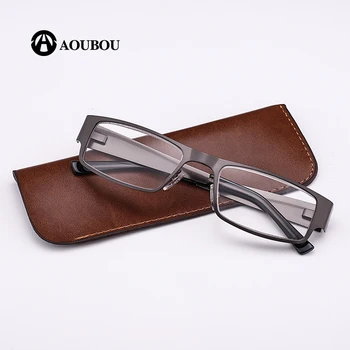 Nerūdijančio plieno skaitymo akiniai vyrų Anti-nuovargio pavasario vyrių rėmo akiniai Gafas De Lectura Įmonė ir okulary geros kokybės