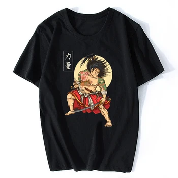 Tatuiruotę Samurajus T-shirt Japonų Meno Marškinėliai Vyrams Unisex 2019 Vyrų Marškinėliai Mados Hanukkah Estetinės Vyrų Tumblr Juokinga T Shirts