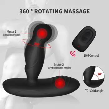 Vyras Prostatos Massager Vibrator Vyrų Užpakalis Analinis Kaištis Belaidžio Nuotolinio Šildymo Vibracija Erotiniai Sex Žaislai Vyrams, Moterims Suaugusiųjų Sexshop