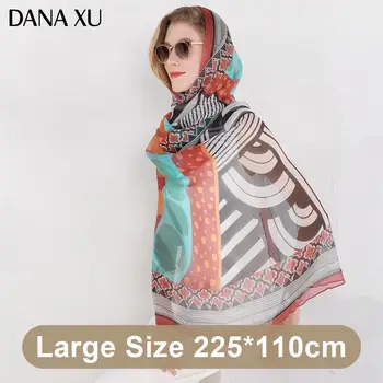 2020 Šilko Ilgas Šalikas Prabangos Prekės Ženklo Moterys Naujas Dizaino Paplūdimio Antklodė Skara Dėvėti Maudymosi Kostiumai Bandana Hijab Veidui Foulard