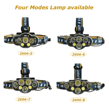 4000lm COB LED Žibintų +T6 Žibintai 8-Mode USB Kempingas Fakelas 5/6/7/8 VADOVAVO 18650 Baterija Vandeniui Kempingas Žibintuvėlis