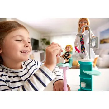 Stomatologas Playset Barbie Lėlės Sporto Meninės su Drabužius, Reikmenys, Žaislai Vaikams, Kelionės Lėlės Gimtadienio Žaislas Mergina Bonecas