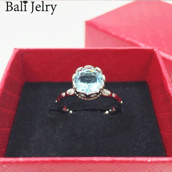 Balio Jelry Mados Žavesio Žiedas 925 Sidabro Papuošalai Apvalios Formos, AAA, Cirkonis Akmuo, Priedai Žiedai Moterų Vestuvės Vestuvinis