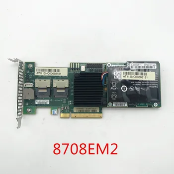 Avago LSI MegaRAID SAS 8708EM2 LSI00180 8 Port SFF8087 256MB cache PCI-E X8 RAID5.6.1.0 MiniSAS 3Gb Valdiklio plokštė