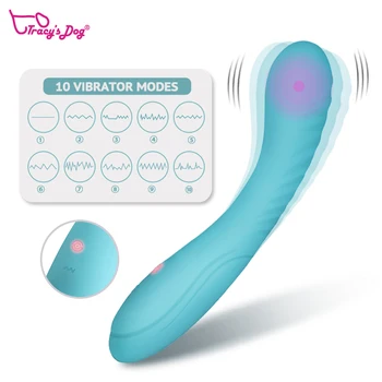 Tracy ' s Dog G Spot Dildo Vibratorius Analinio Makšties Klitorio Stimuliacija Su 10 Rūšių Visą Silikono Įkrovimo Suaugusiųjų Sekso Žaislai