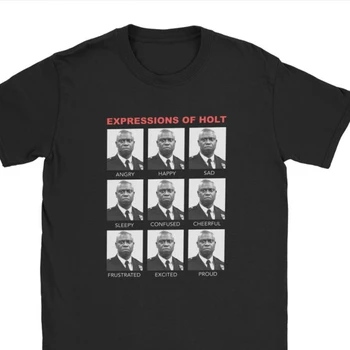 Pareikšti Holt Atsitiktinis Marškinėliai Vyrams Brooklyn Devyni Devyni Brooklyn 99 Camisas Klasikinis Tshirts Šukuotinės Medvilnės Marškinėliai