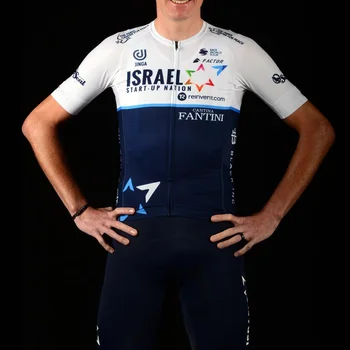 2021Israel start-up nation komanda Vyrų dviračių džersis kostiumas ropa ciclismo maillot trumpomis rankovėmis drabužius dviratį MTB šortai, kombinezonai su antkrūtiniais rinkiniai
