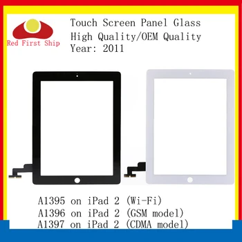 10vnt/daug Ipad 2 Touch Ekranas skaitmeninis keitiklis Touch Panel Stiklo Objektyvas 