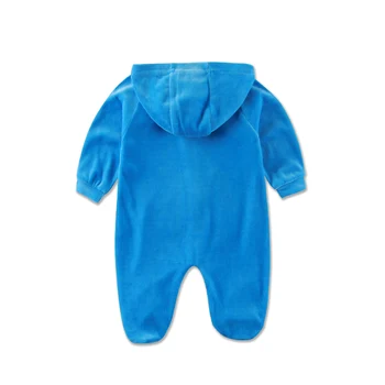 2021 m. Pavasarį, rudenį, minkštas aksominis kūdikių drabužiai sagtis priekyje užsegamas vaikų drabužių hoodie vaikų drabužiai mielas žiemą vaikai romper