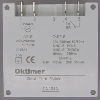 OKtimer CN101A AC 220V 230V 240V Skaitmeninis LCD Įjungimo Laikmatis, Programuojamas Laikas Pereiti Relay 16A laikmačiai CN101 laikmatis