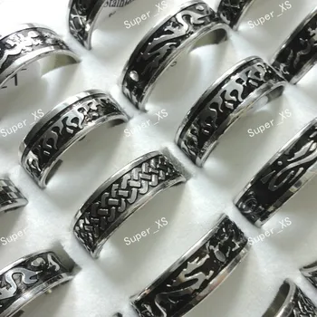15vnt didmeninės juvelyrikos žiedas daug cool top Guzas Modelis nerūdijančio plieno žiedai nemokamas pristatymas Kalėdų Dovana LB026