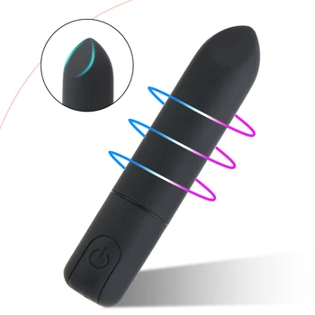 USB Įkrovimo Mini Vibratorius Kulka 10 Greitį, Vandeniui atsparus G-taško Klitorio Stimuliatorius Analinis Dildo Vibratorius Suaugusiųjų Sekso Žaislas, skirtas Moters