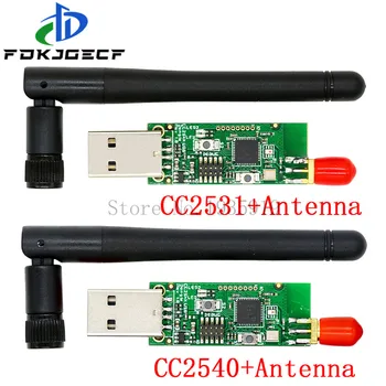 Belaidžio Zigbee CC2531 CC2540 Sniffer Plikas Valdybos Paketinių Protokolo Analizatorius USB Sąsaja Dongle Fotografavimo Paketo Modulis +Antena