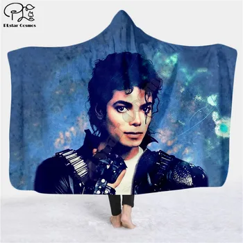 Michael Jackson modelis su Gobtuvu, Antklodė, Suaugusiųjų spalvinga vaikų Sherpa Vilnos Nešiojami Antklodė Mikropluošto Patalynės stilius-4