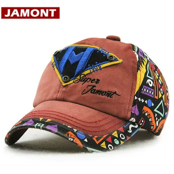 [JAMONT] Mados Snapback Kepurės Vaikų Beisbolo kepuraitę Vaikams Hip Hop Bžūp Medvilnės Kaulų Gorras Pavasarį, Rudenį Siuvinėjimo Saulės Skrybėlę