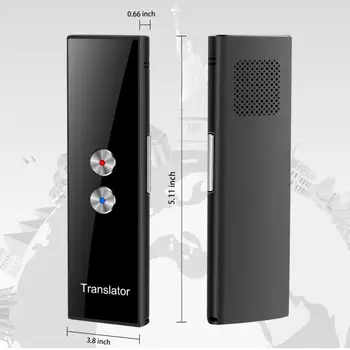 T8 Nešiojamas Mini Belaidė Smart Vertėjas 68 Kalbų dvipusis Realiu Laiku Momentinių Balso Vertėjas APP 