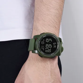 SYNOKE Vyrų Laikrodis Daugiafunkcinis Karinės LED Digital Dual Judėjimo vandeniui žiūrėti sporto laikrodžiai, skirti vaikinams sporto laikrodžiai
