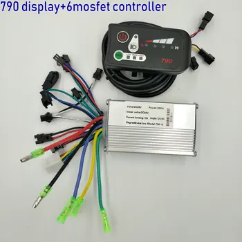 24v36V48V250W-1000w valdytojas+LED ekranas 790 su baterija indikatorius elektrinių dviračių priedų motoroleris MTB ATV konvertavimo dalis