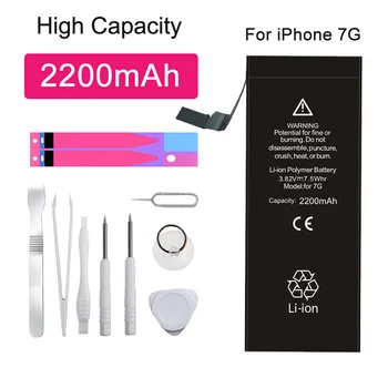 Originalus Da Da Xiong Bateriją, Skirta iPhone 7 7G 2200mAh Didelės Talpos Telefono Pakeitimo 
