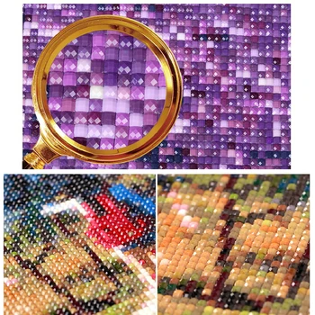 Zhui Star kvadratiniu Diamond gręžimo, dažymo kryželiu Parkas sėdynės Diamond siuvinėjimo Mozaikos apdailos HY