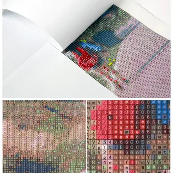 Zhui Star kvadratiniu Diamond gręžimo, dažymo kryželiu Parkas sėdynės Diamond siuvinėjimo Mozaikos apdailos HY