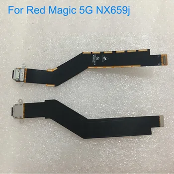 Originalus išbandyti RedMagic 5G usb Įkroviklio Jungtį usb Įkrovimo Flex Kabelis Nubija Raudonoji Magija 5G NX659J